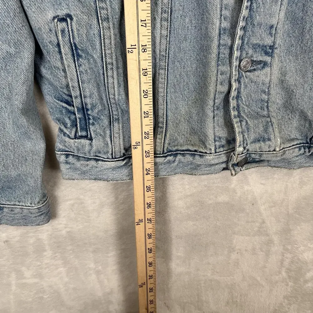 Vintage Gap Denim Jacket Mens XL Blue Faded Trucker USA Made 90s Classic